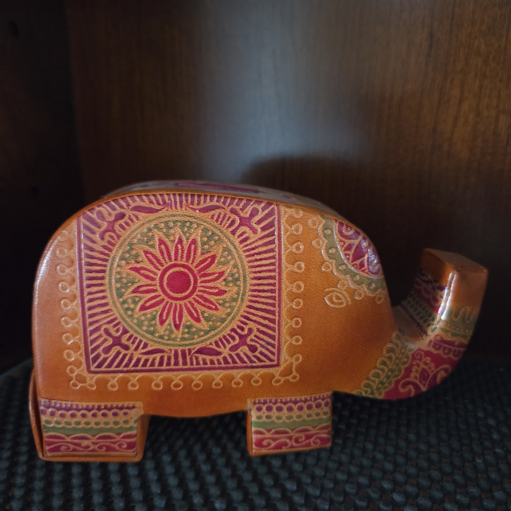 Handcrafted Elephant Figurine Bank
